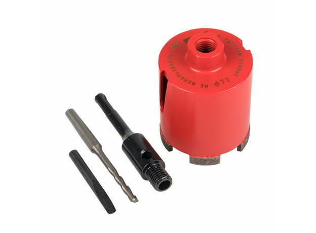 Коронка алмазная DCH-72 Laser M16 SDS-Plus Expert EKF dch-72-m16