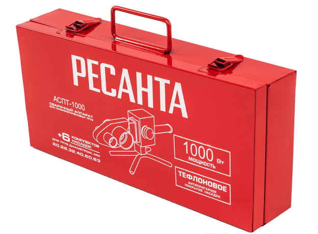 Аппарат для сварки ПВХ труб АСПТ-1000 Ресанта