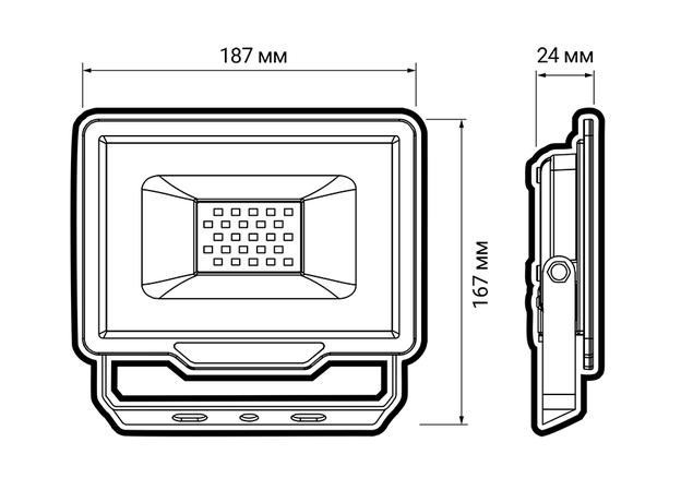 Прожектор светодиодный ДО-50Вт 6500К 4250Лм IP65 JazzWay 5023581