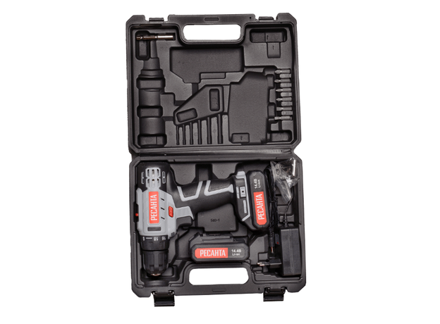 Дрель-шуруповерт аккумуляторная ДА-14-2ЛК Ресанта Ресанта