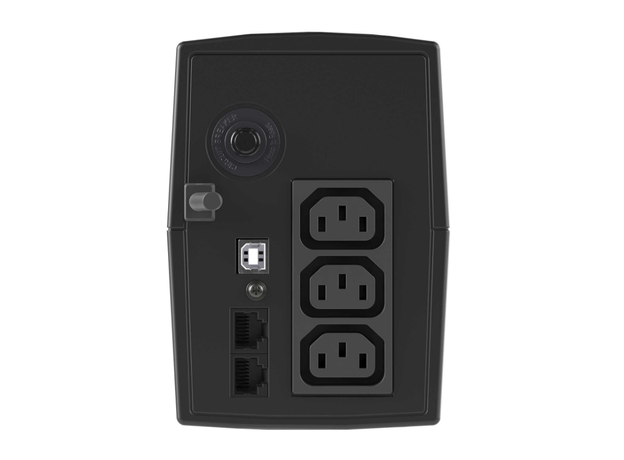 Источник бесперебойного питания DKC Info LCD, 800 ВА, IEC C13 (3), USB + RJ45 INFOLCD800I