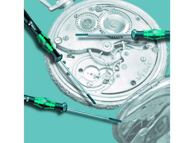 Набор отвёрток Micro 12 Universal 1 для прецизионных работ 12 предметов Wera WE-073675