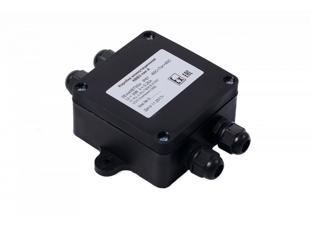 Коробка коммутационная взрывозащищенная КВВЗ тип А в комплекте 4 ввода MG16