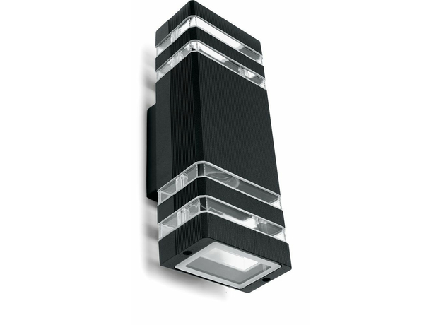 Светильник НБУ-2х60w вверх/вниз Е27 IP54 черный (DH0807) FERON