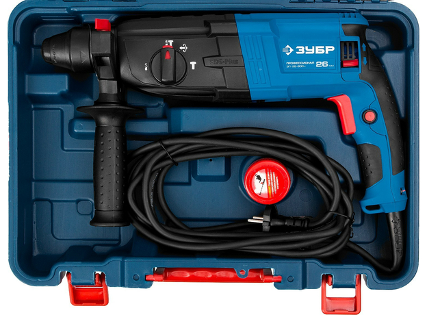 Перфоратор SDS-plus 800Вт 3 Дж 0-1200 об/мин ЗУБР ЗП-26-800 К