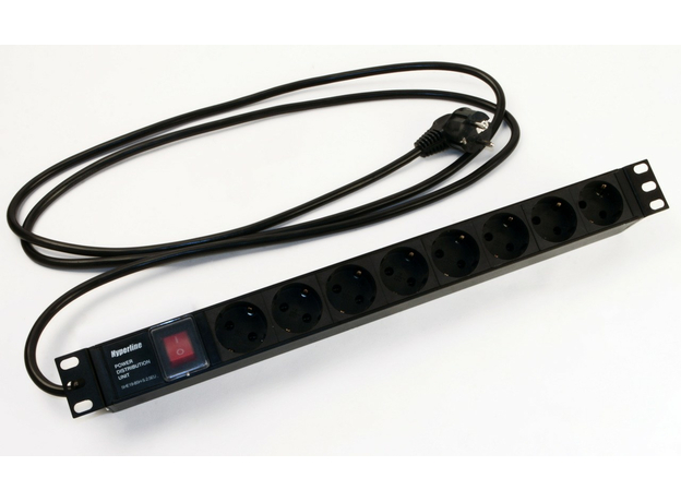 Блок розеток для 19 шкафов Hyperline 397034