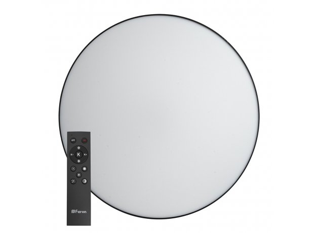 Светильник светодиодный ДБО-80w 3000-6500К max 4800Лм управляемый черный FERON 48067