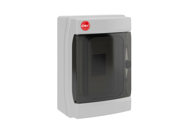 Щит распределительный навесной ЩРн-П-4 IP65 пластиковый прозрачная дверь серый DKC 85604