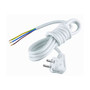 Сетевой шнур с вилкой 3x0,75 3 м. 6 А, белый