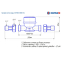 Счетчик для холодной воды со сгонами 1/2" НОРМА 100062 СВКМ 15Х d=15мм L=110мм