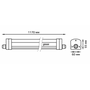 Светильник светодиодный ДСП-36 Вт 2800 Лм 6500K IP65 1170х60х55 мм матовый соединение в линию UNIVERSAL Gauss 843425336